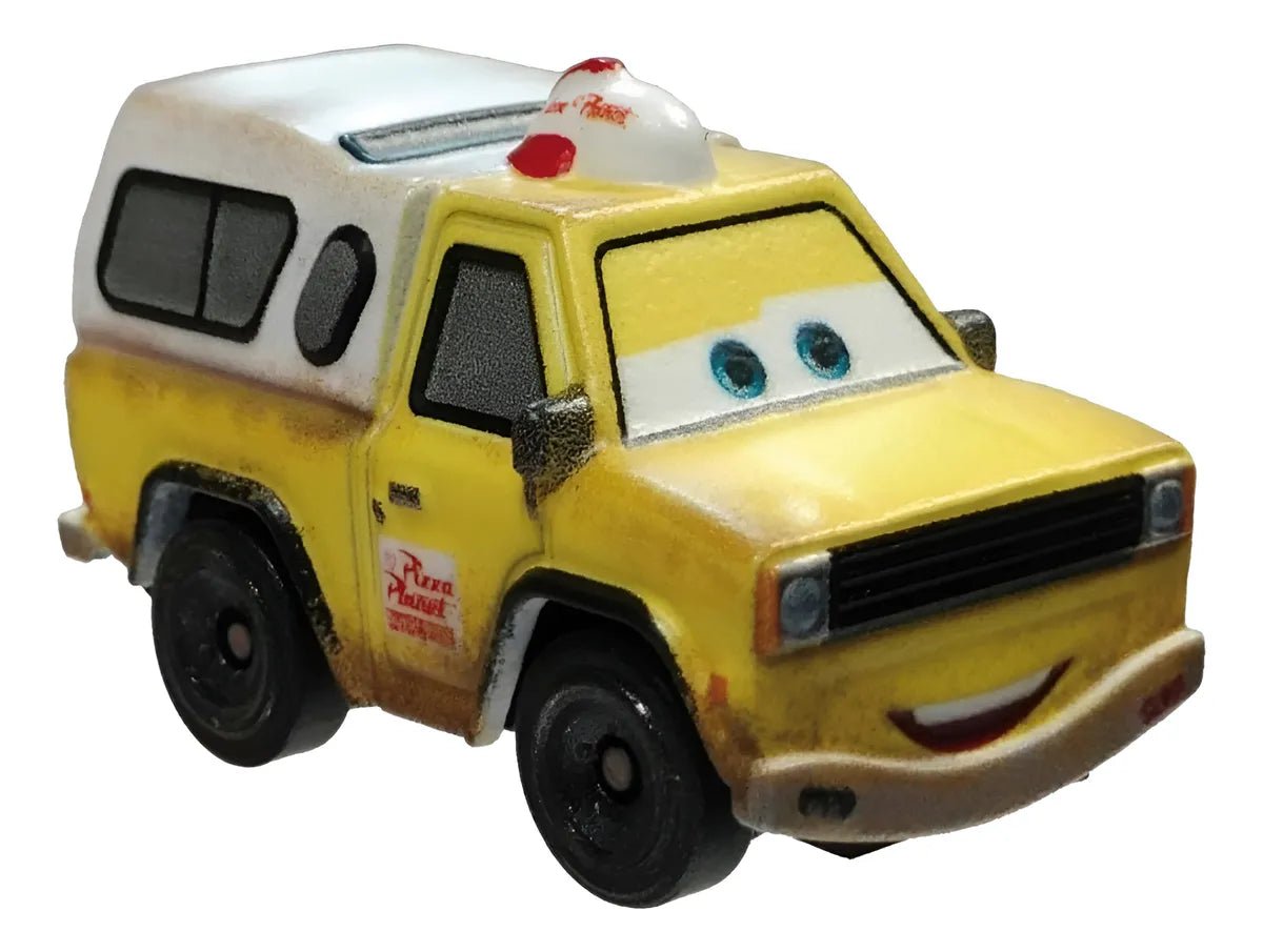 Disney Pixar Cars Mini Racers Pizza Planet Truck 2021 – Versión Metal – Mattel - Chido Toys
