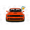 Dodge Challenger R/T Scat Pack Widebody “General Lee Tribute” 1/18 Sólido - Chido Toys