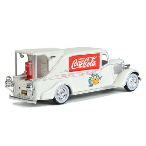 Dodge KH - 32 Streamline Fountain Van Coca - Cola 1934 Escala 1:72 | Incluye Base y Capelo Acrílico - Chido Toys