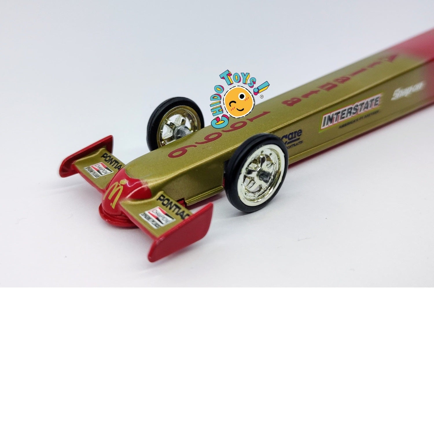 Dragster a Escala 1/18, Marca Action, modelo "McDonalds Atlanta 1996" Kenny Bernstein - Chido Toys