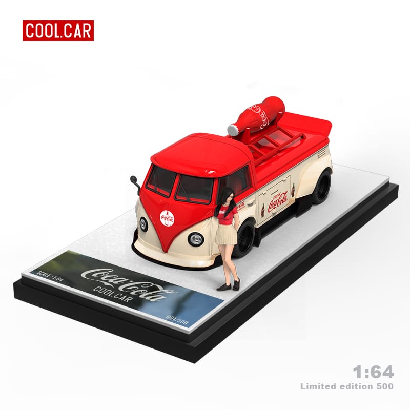 Auto a escala marca Cool Car modelo VW TI pick up coca cola