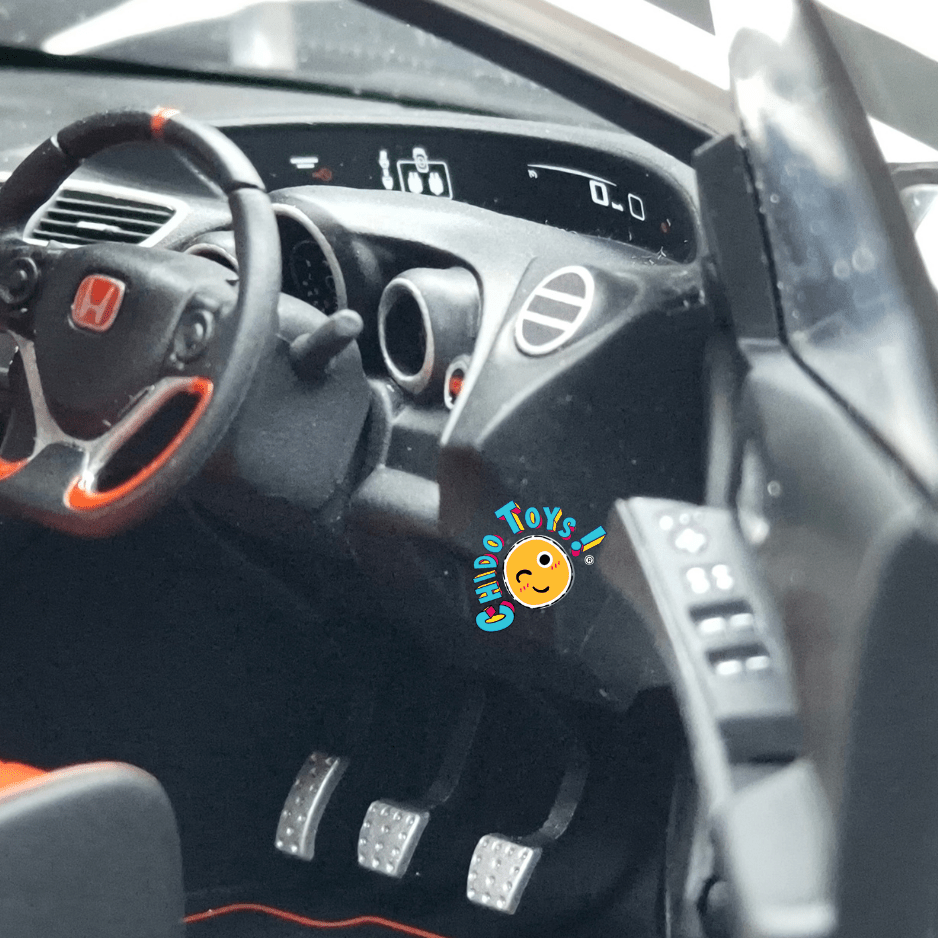 Ebbro Honda Civic Type R FK2 2015 1:18 Championship White apertura total - Chido Toys