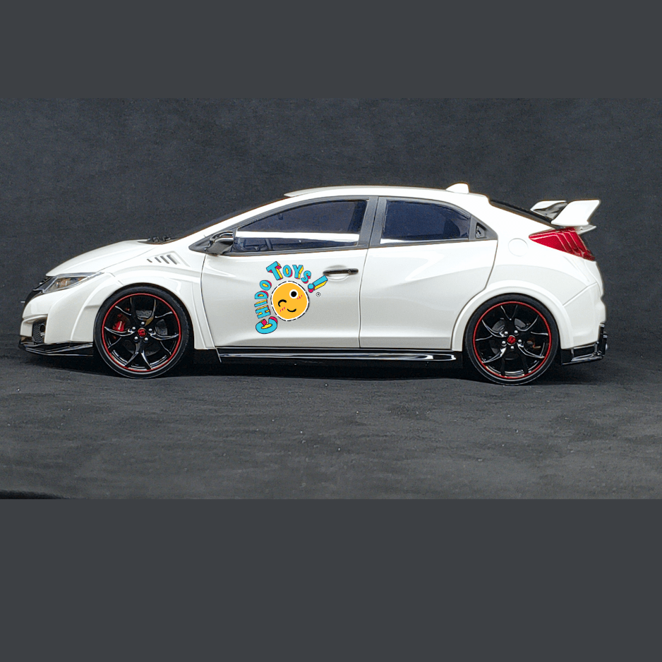 Ebbro Honda Civic Type R FK2 2015 1:18 Championship White apertura total - Chido Toys