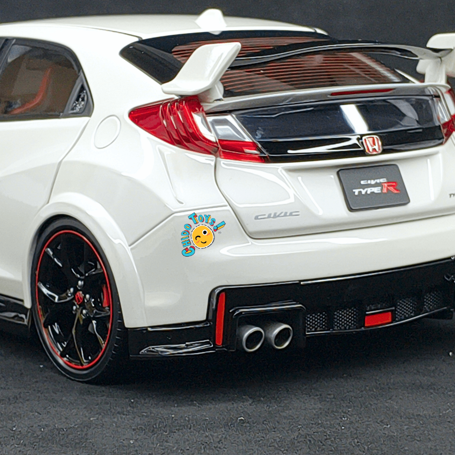 Ebbro Honda Civic Type R FK2 2015 1:18 Championship White apertura total - Chido Toys