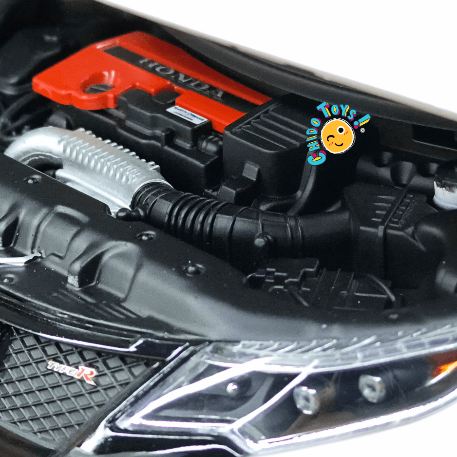 Ebbro Honda Civic Type R FK2 2015 1:18 Championship White apertura total - Chido Toys
