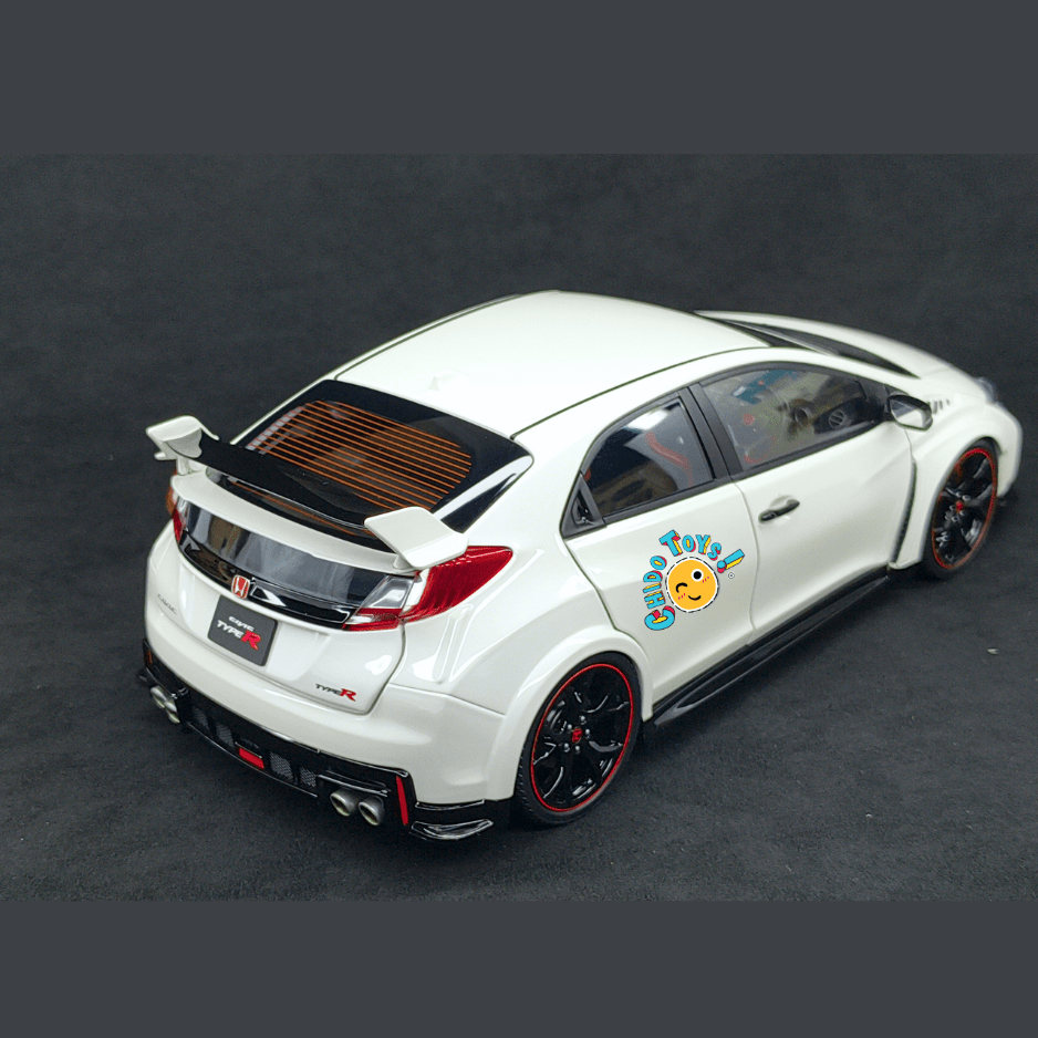 Ebbro Honda Civic Type R FK2 2015 1:18 Championship White apertura total - Chido Toys