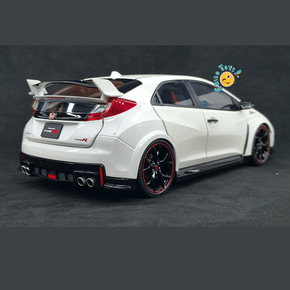 Ebbro Honda Civic Type R FK2 2015 1:18 Championship White apertura total - Chido Toys