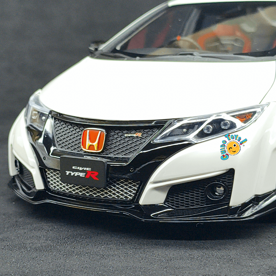 Ebbro Honda Civic Type R FK2 2015 1:18 Championship White apertura total - Chido Toys