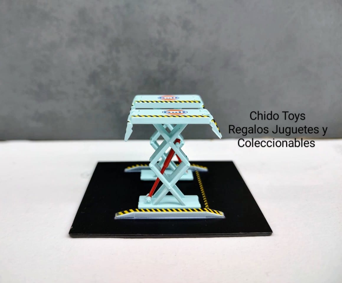 Elevador de doble tijera a escala, marca GreenLight Serie 1 - Chido Toys