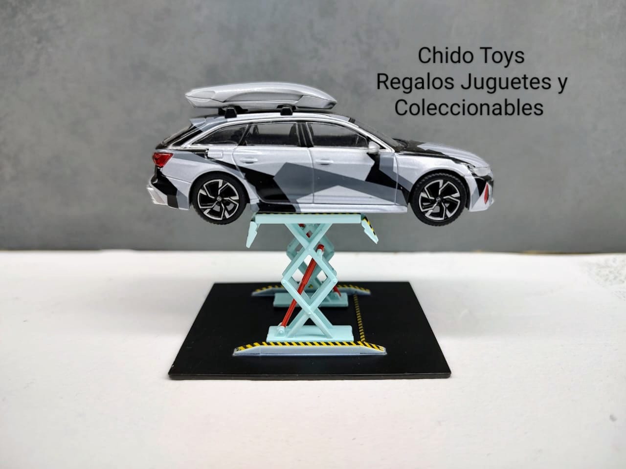 Elevador de doble tijera a escala, marca GreenLight Serie 1 - Chido Toys