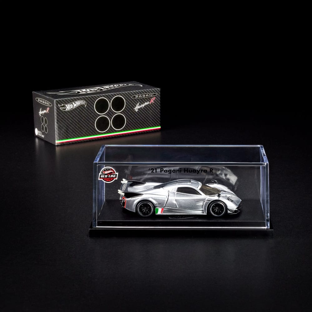 Hot Wheels RLC ’21 Pagani Huayra R 1:64 Pearl Silver con motor V12-R