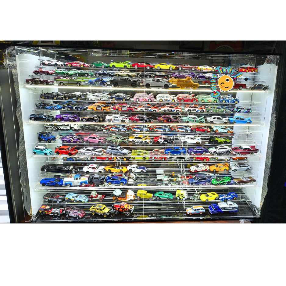 Exhibidor Acrílico LED para 150 piezas 1:64 Hecho en México - Chido Toys