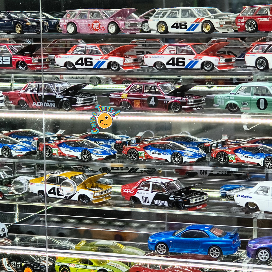 Exhibidor Acrílico LED para 150 piezas 1:64 Hecho en México - Chido Toys