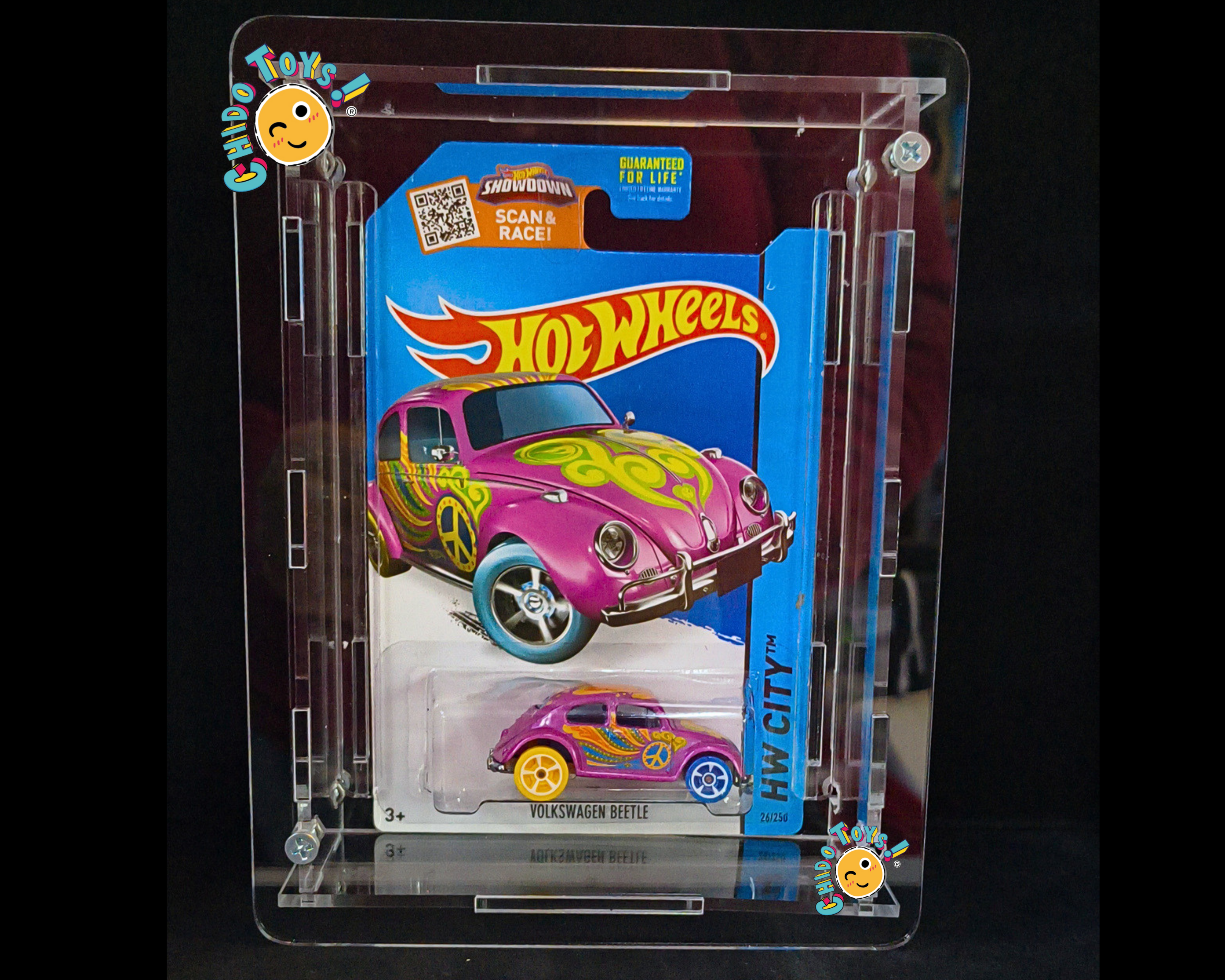 Exhibidor Acrílico para Hot Wheels Básico y RLC Cortado con Láser - Chido Toys