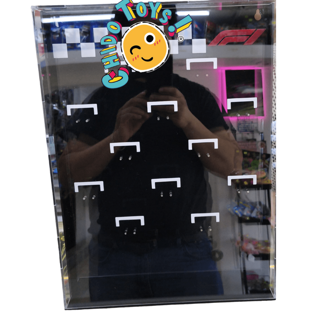 Exhibidor F1 para Autos a Escala 1/64 con Tapa Frontal Desmontable – Chido Toys - Chido Toys