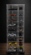 Exhibidor Giratorio Acrílico para 40 Autos 1:64 con Puertas - Chido Toys