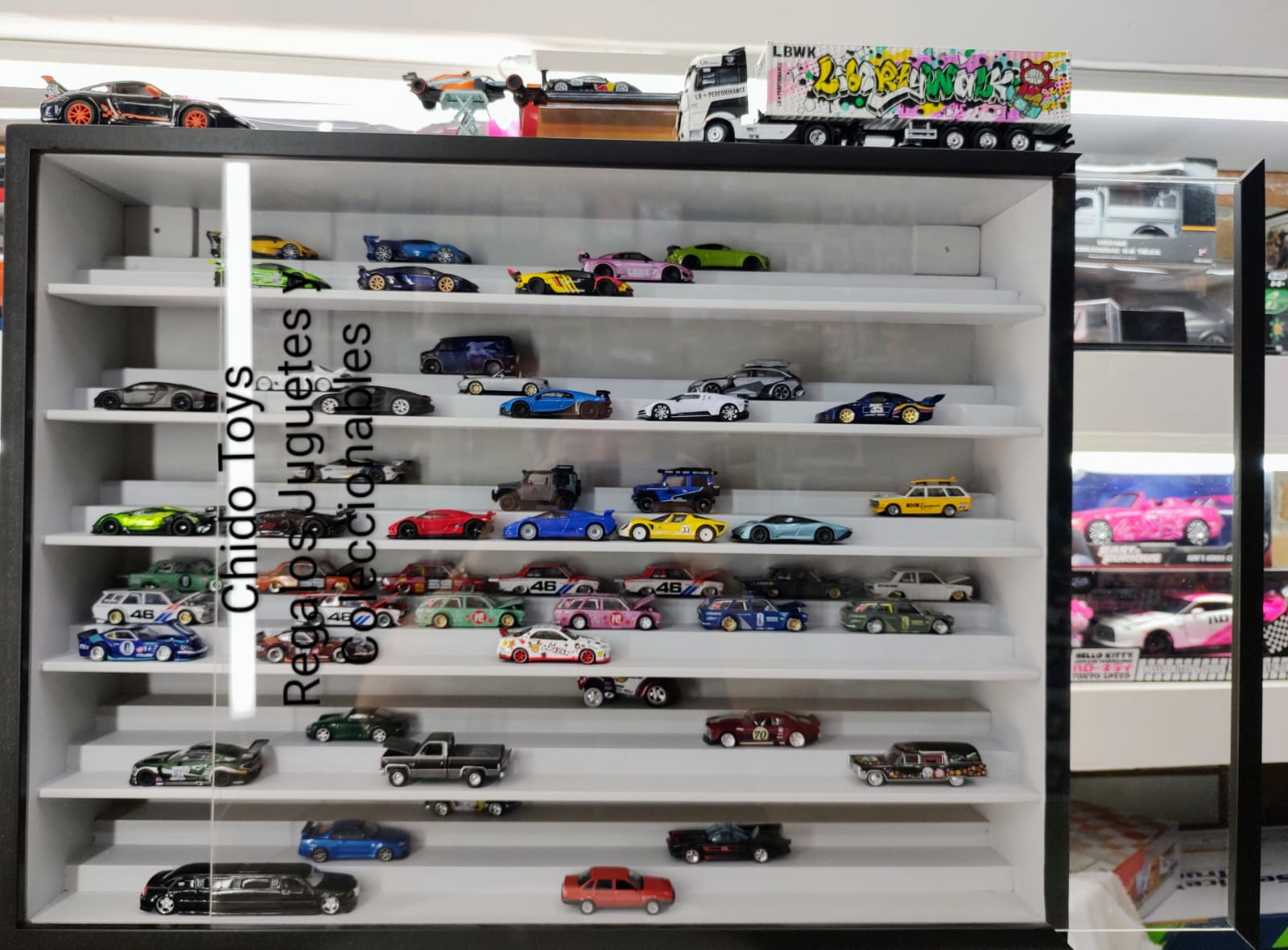 Exhibidor para 144 escalas 1:64 - Chido Toys