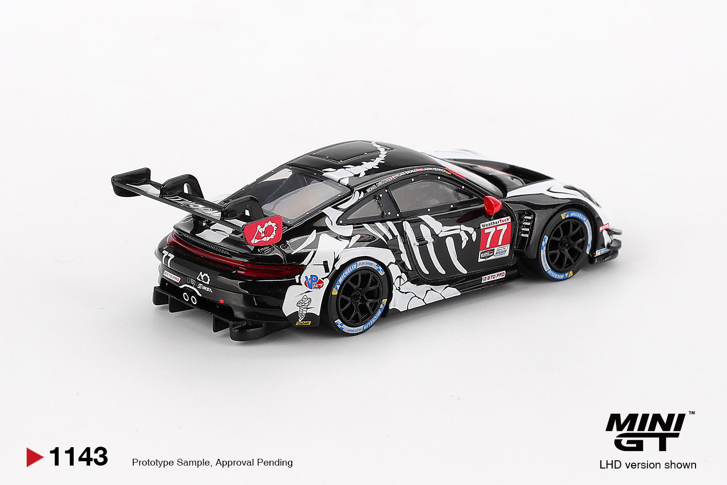 Mini GT Porsche 911 GT3 R Rexy 77 IMSA 1:64 Edición Especial