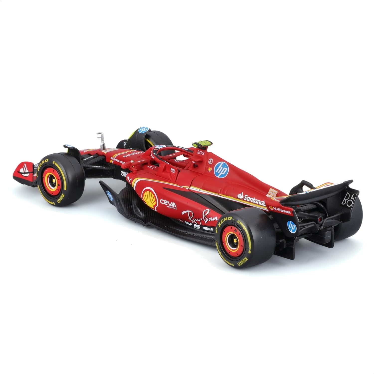 Ferrari SF - 24 55 2024 Escala 1:43 Bburago Fórmula 1 Diecast Oficial - Chido Toys
