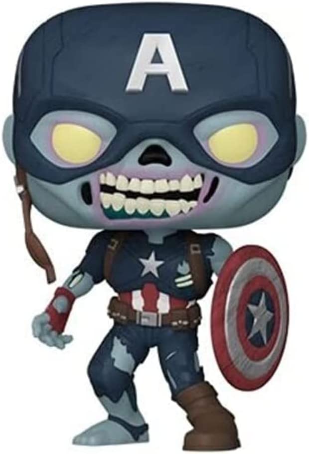 Figura de Vinyl, marca Funko, Modelo Capitán América Zombie, edad 6+ - Chido Toys