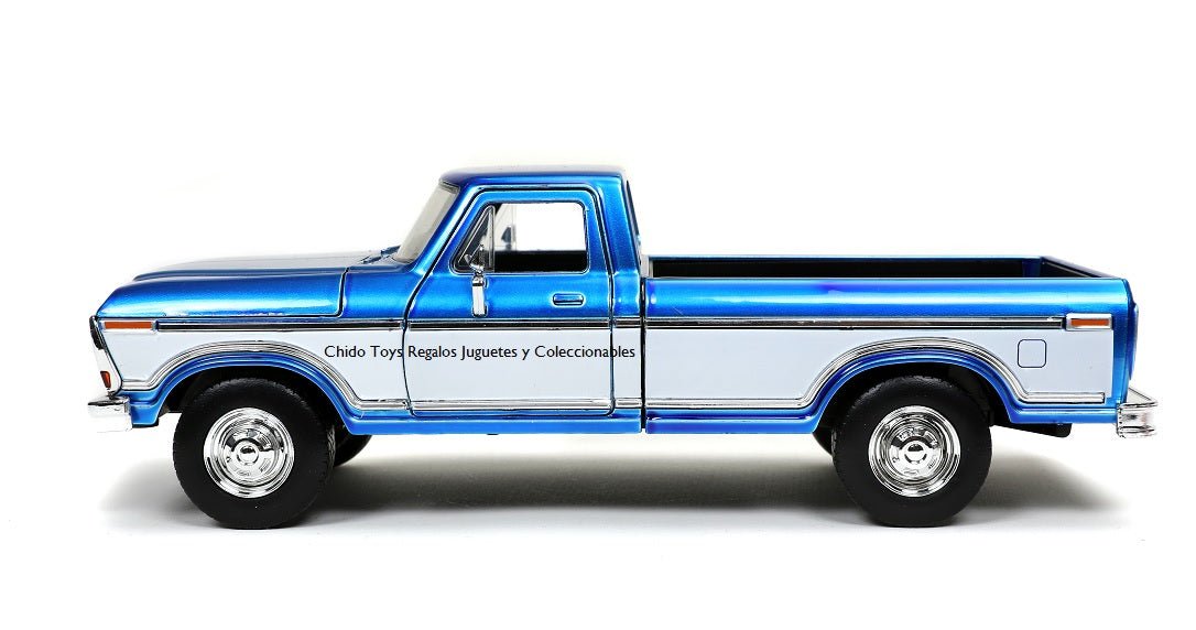 Ford F - 150 1979 escala 1:24 de Jada - Clásico Personalizable para Regalo o Colección - Chido Toys