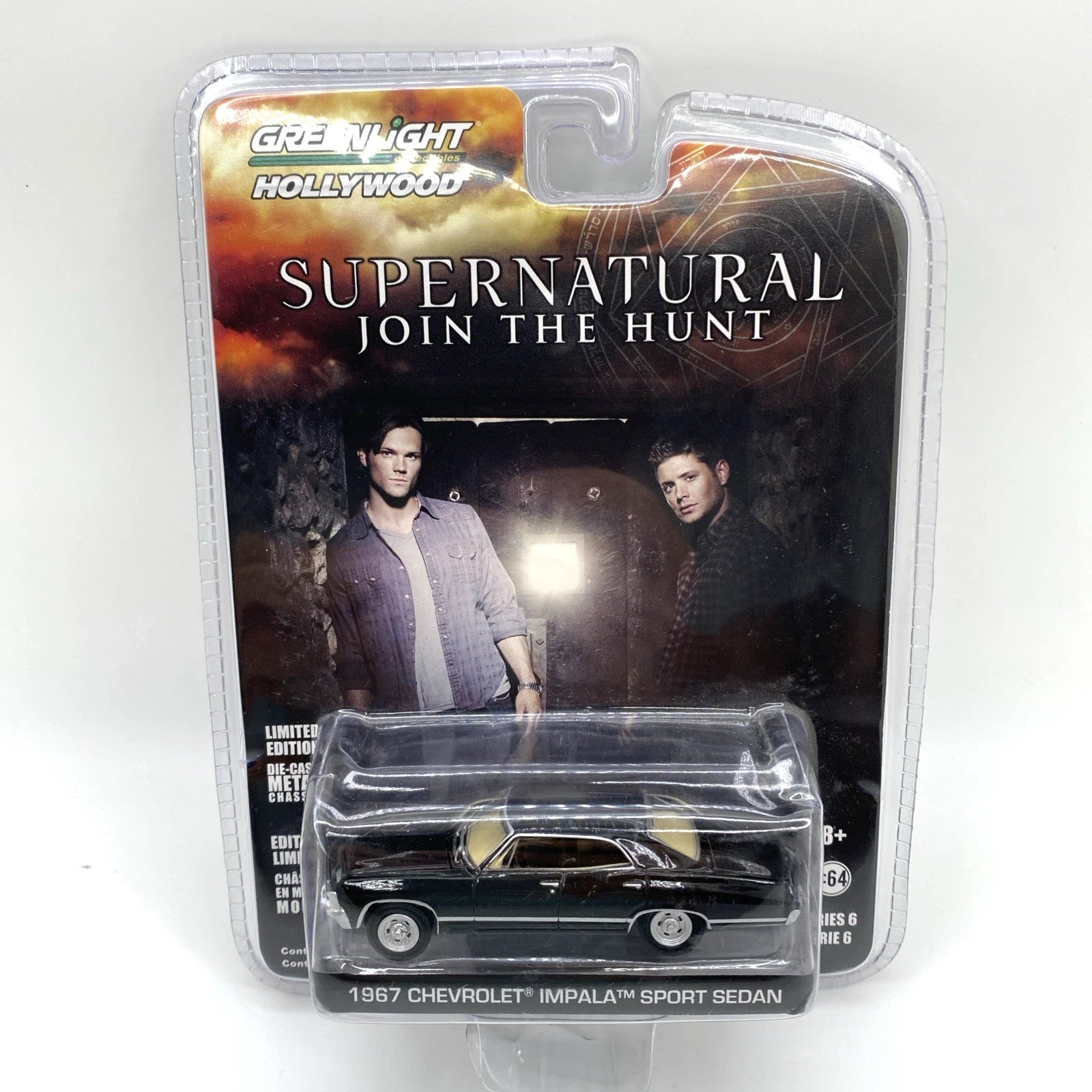 GreenLight Hollywood Supernatural Chevrolet Impala 1967 1:64 edición limitada - Chido Toys