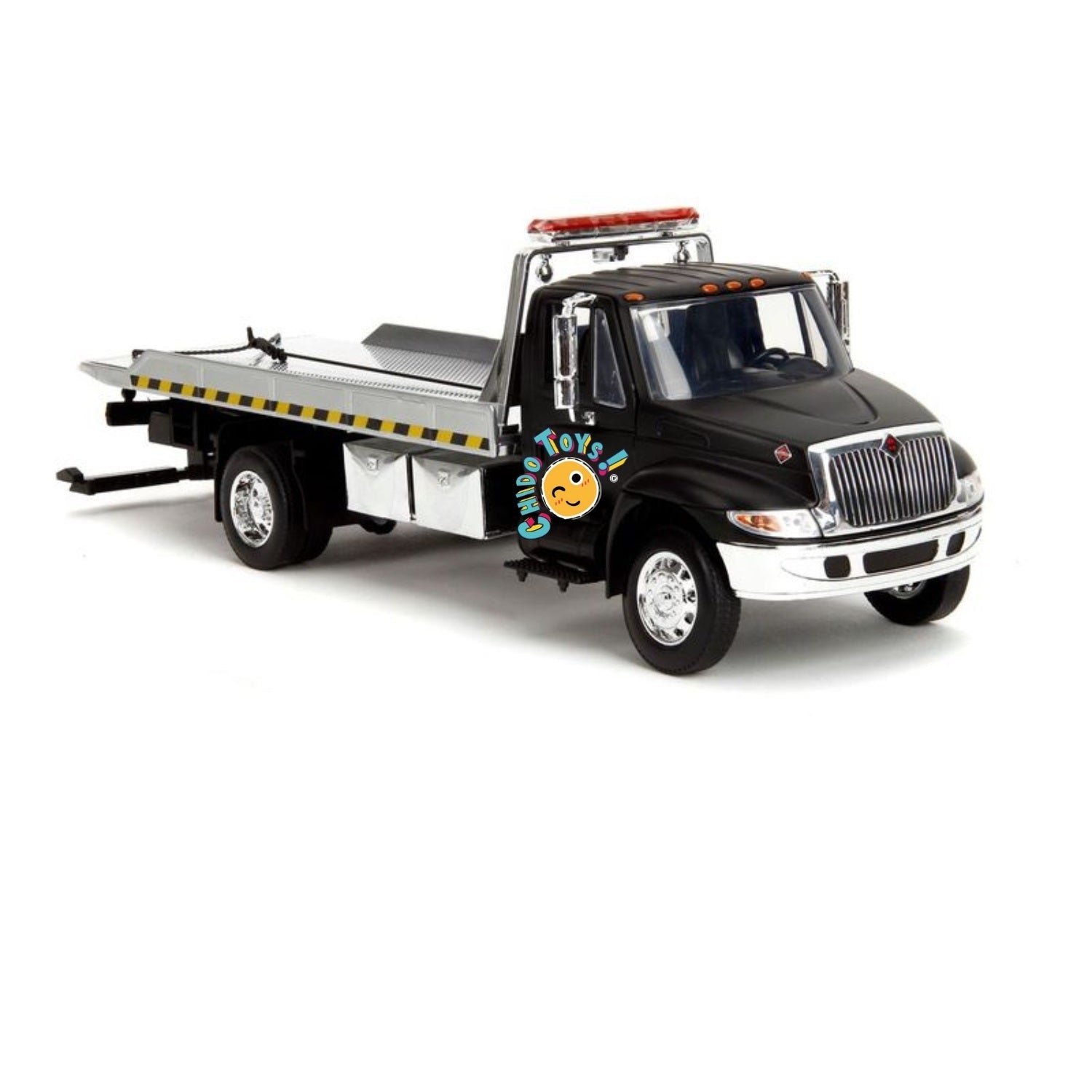 Grúa a escala modelo International Durastar 4400 FLATBED - Chido Toys