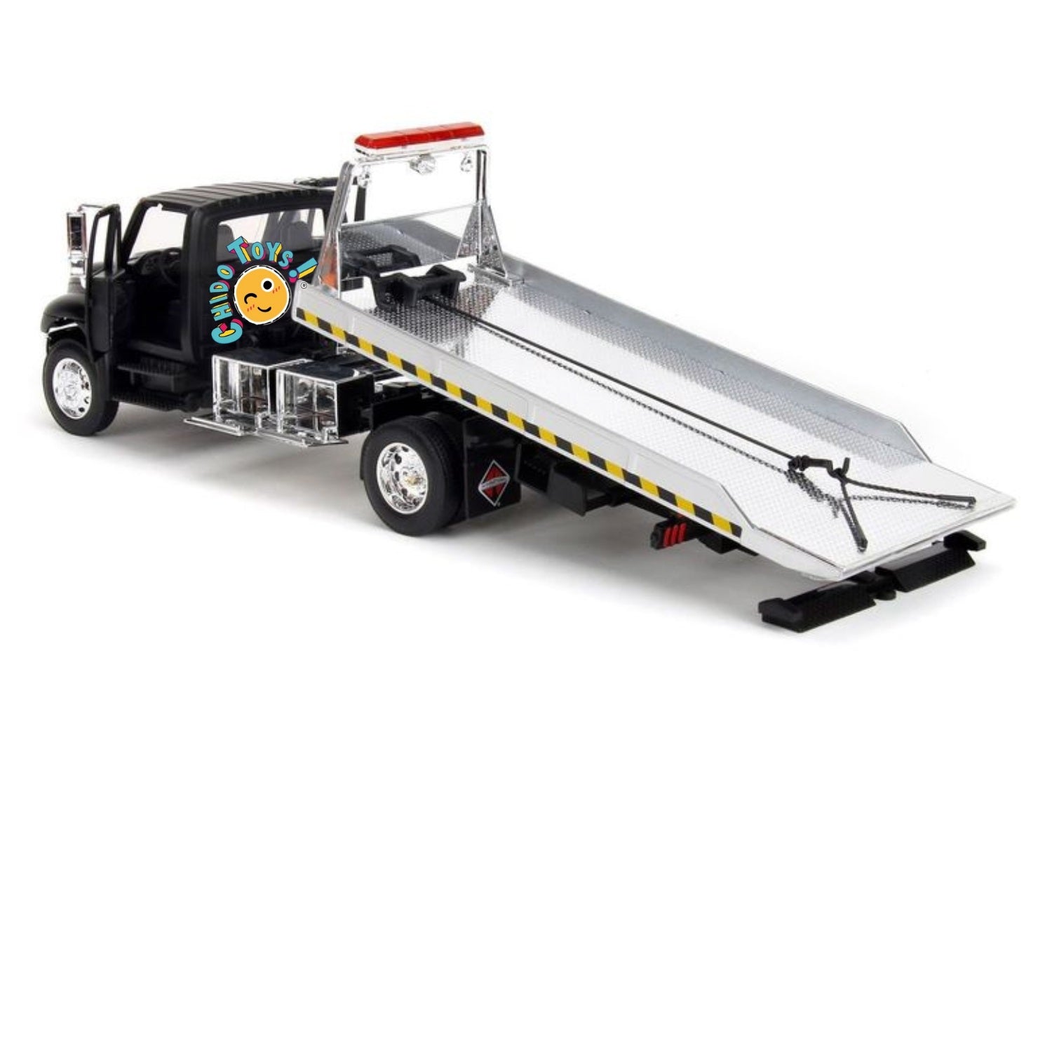 Grúa a escala modelo International Durastar 4400 FLATBED - Chido Toys