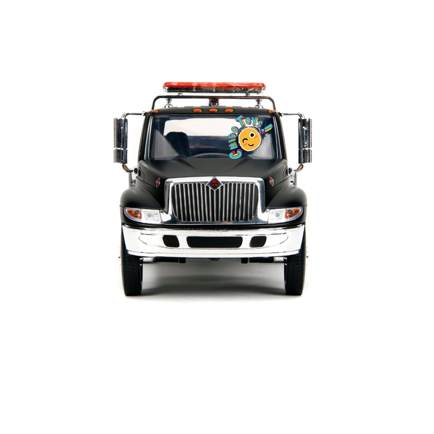 Grúa a escala modelo International Durastar 4400 FLATBED - Chido Toys