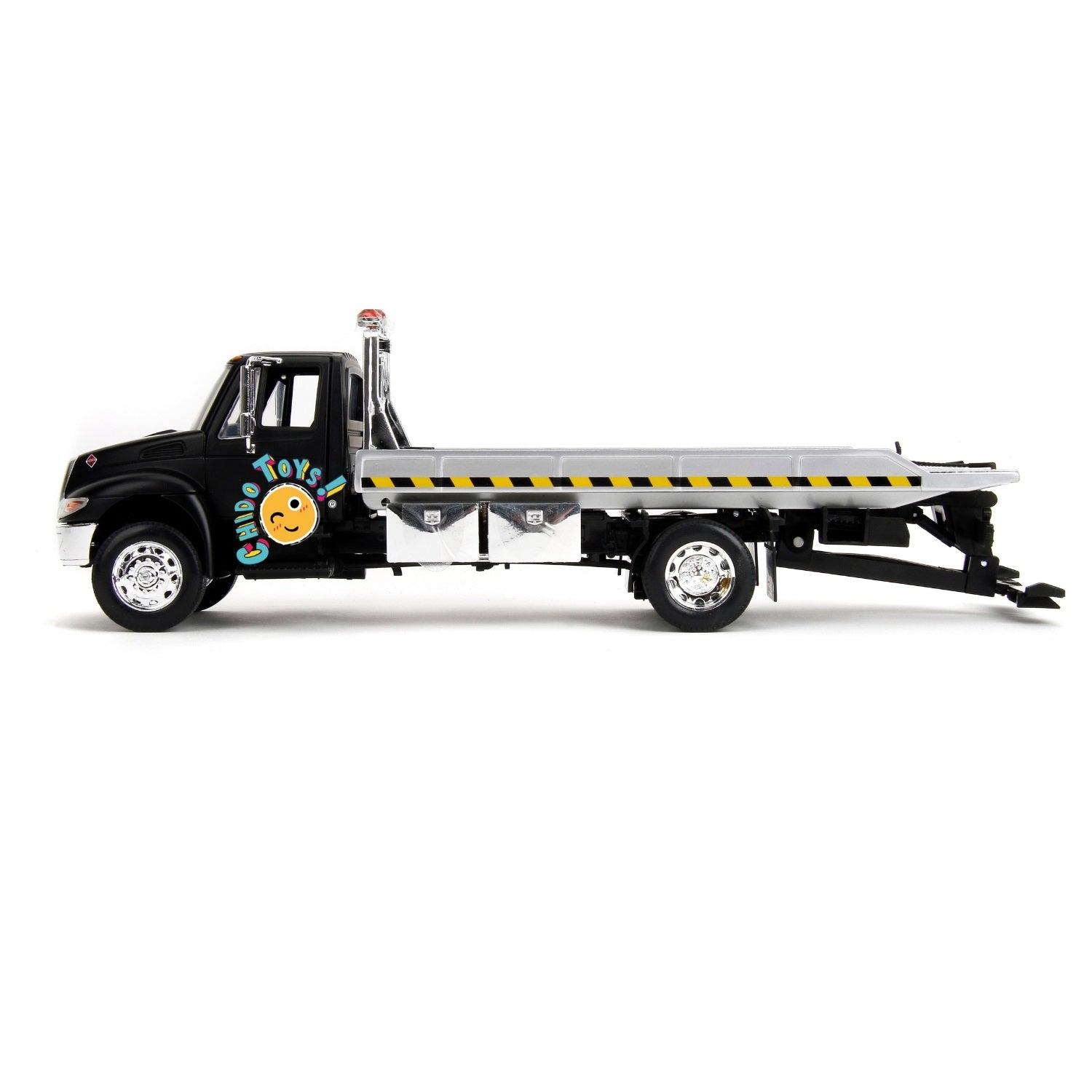 Grúa a escala modelo International Durastar 4400 FLATBED - Chido Toys