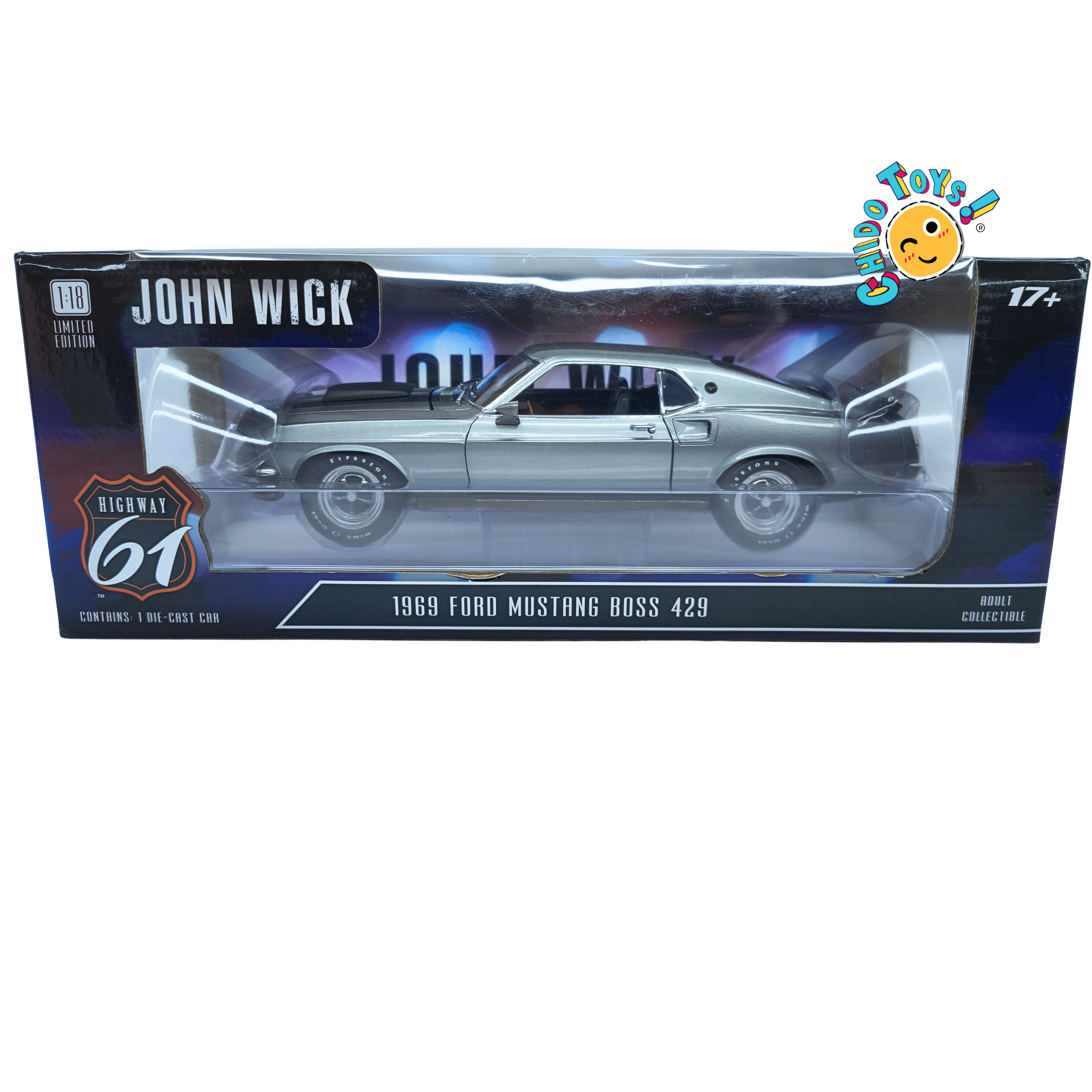 Highway 61 Ford Mustang Boss 429 1969 John Wick 1:18 Limited Edition 0095 - Chido Toys