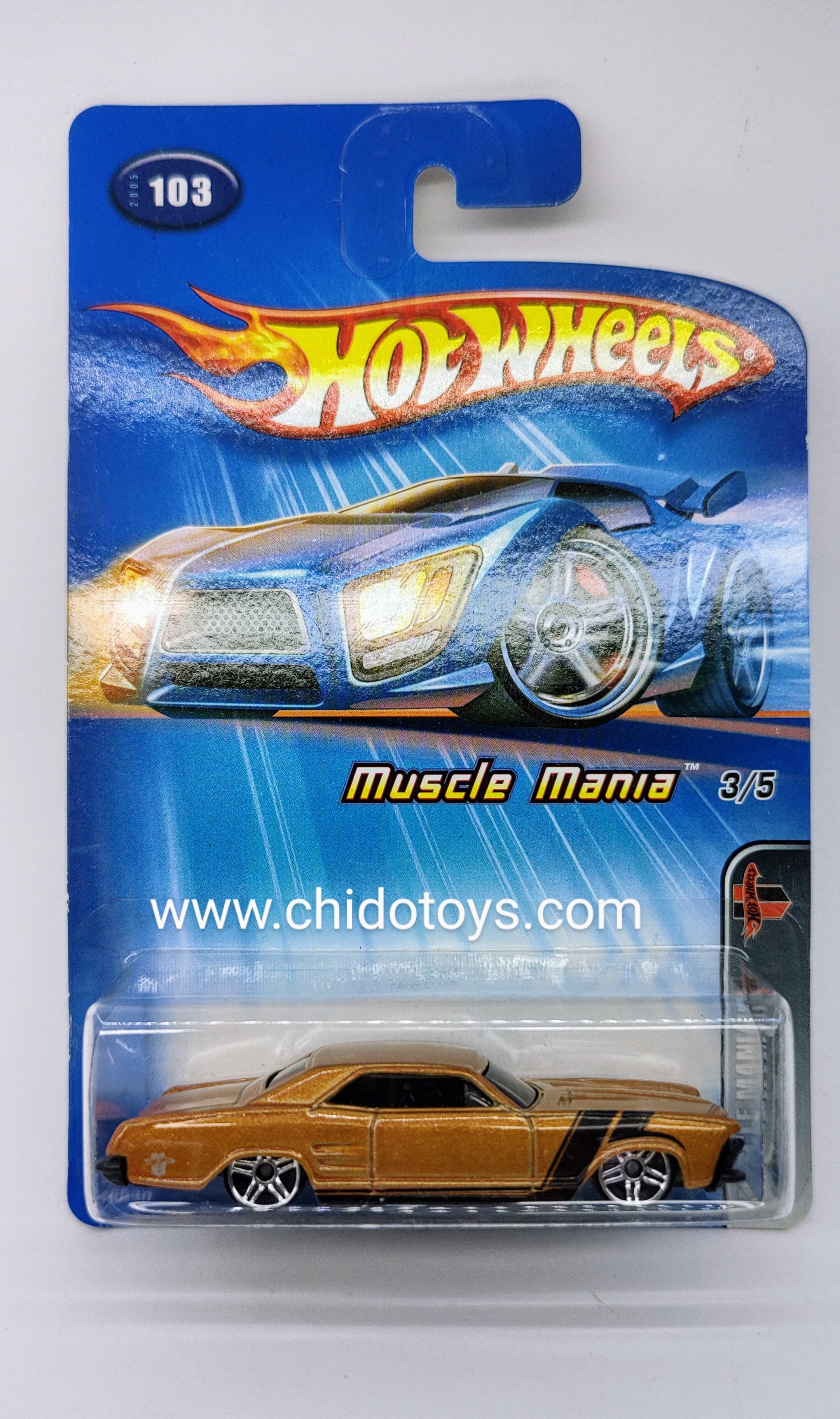 Hot Wheels Básico del año 2004, (3/5) Buick Riviera 1964 - Chido Toys