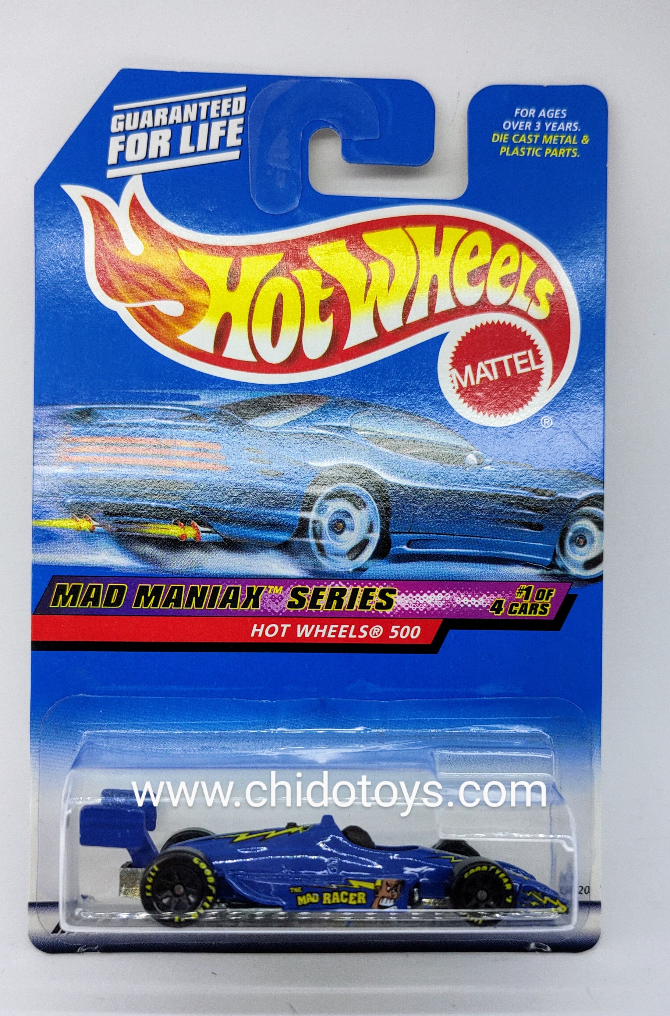 Hot Wheels Básico, Mad Maniax Series (1/4) Hot Wheels 500 - Chido Toys