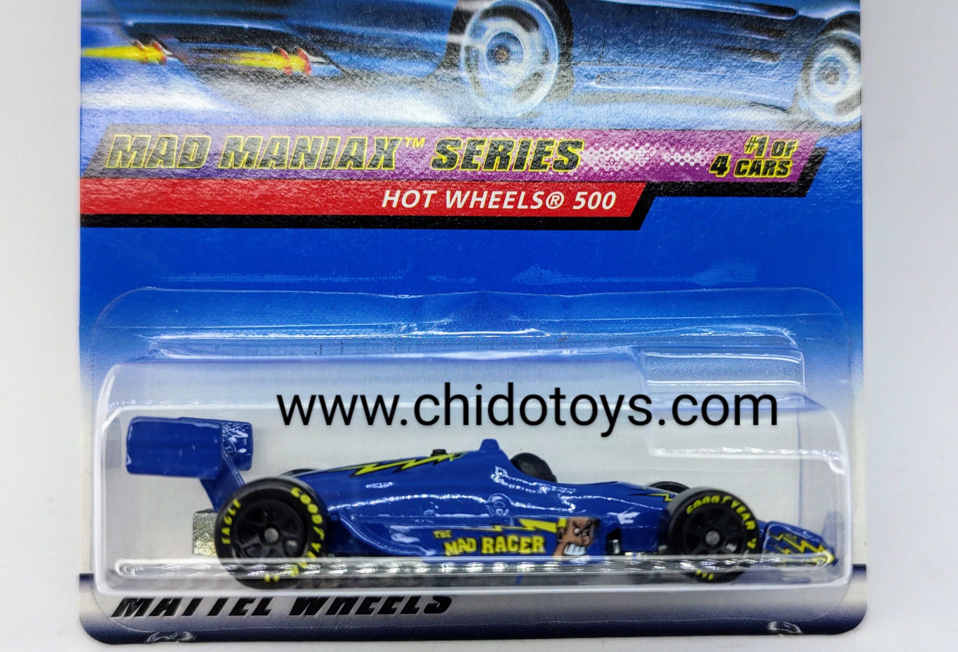 Hot Wheels Básico, Mad Maniax Series (1/4) Hot Wheels 500 - Chido Toys