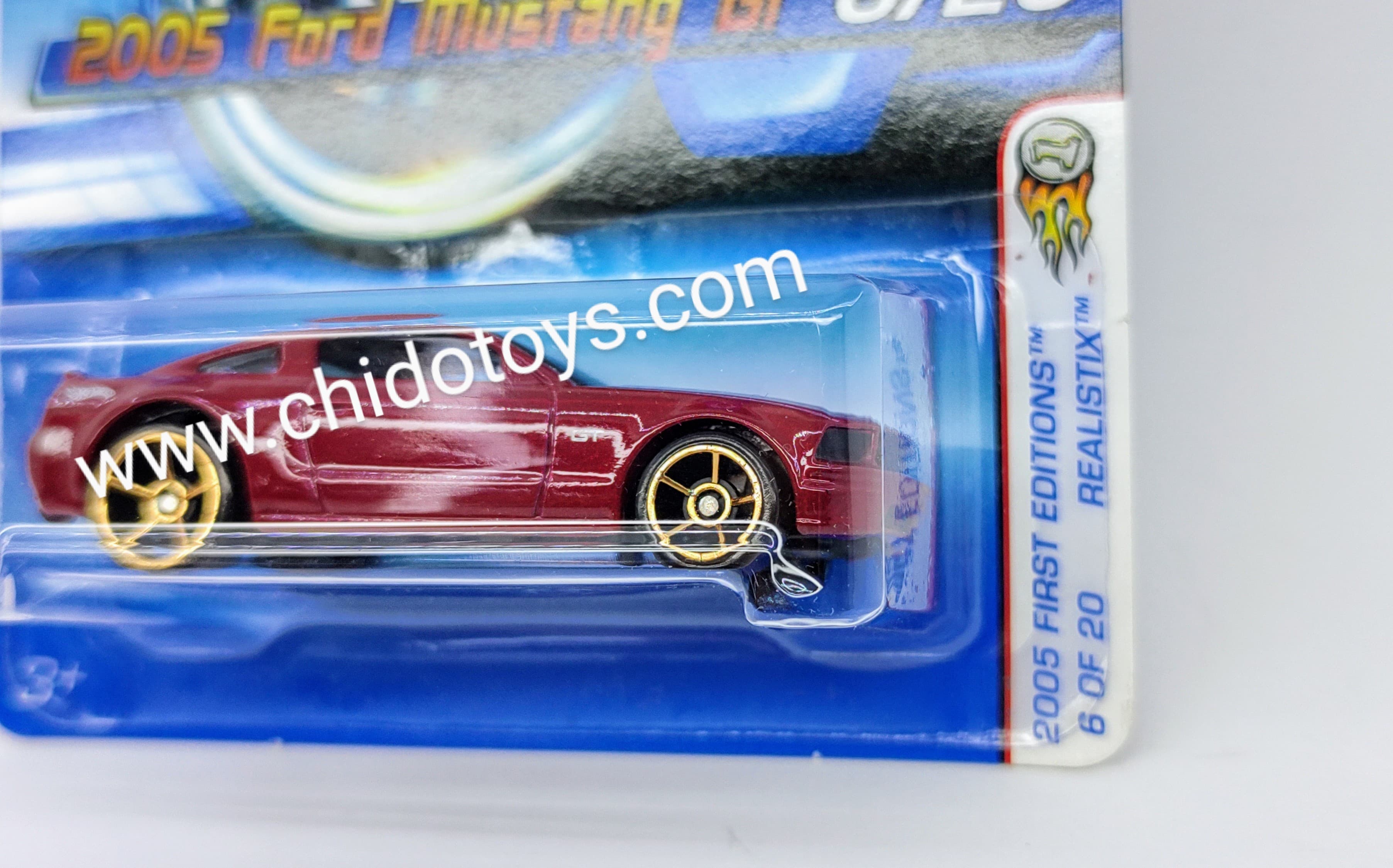 Hot Wheels Básico, Primera Edición del año 2005 (06/20) Ford Mustang GT - Chido Toys