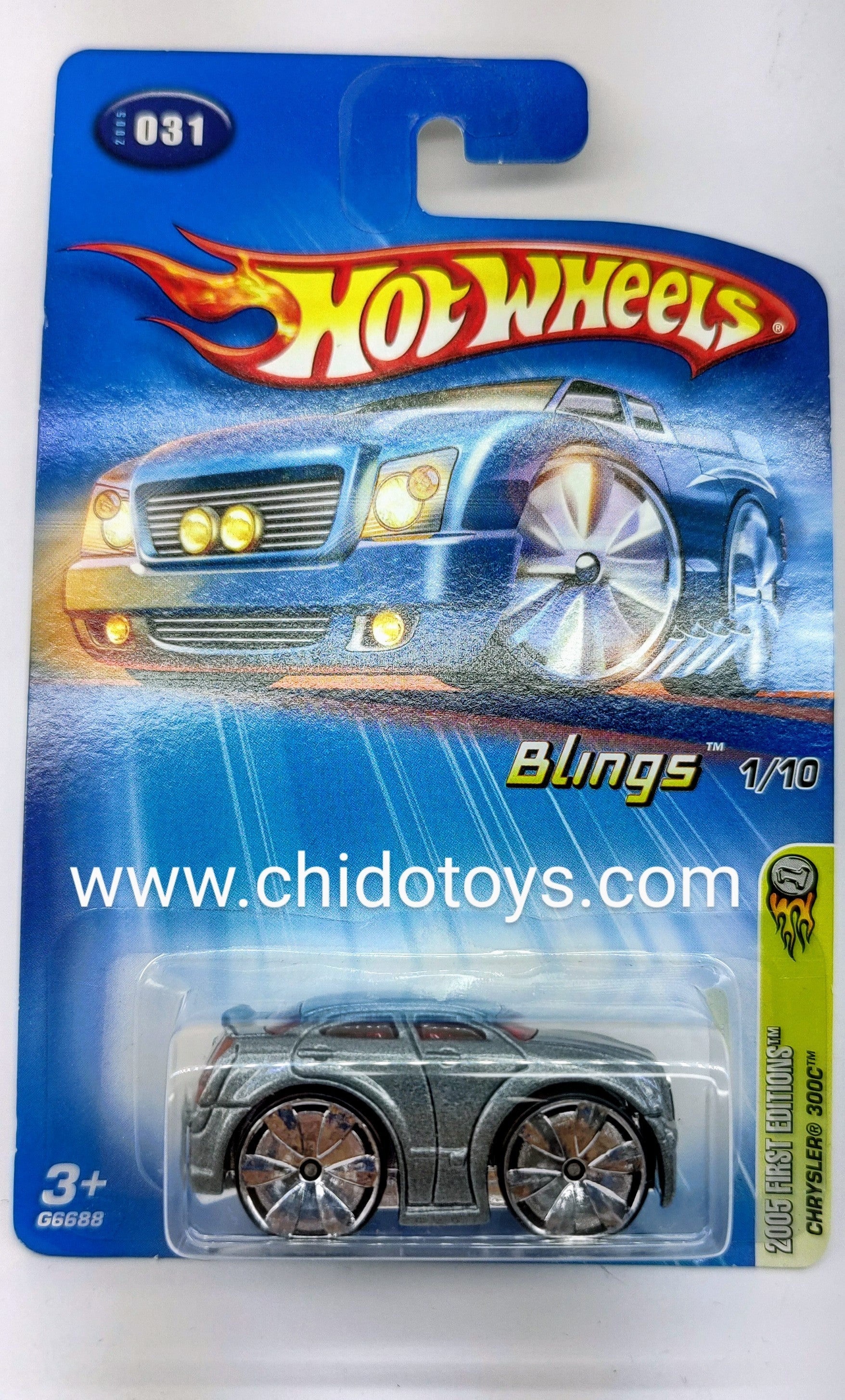 Hot Wheels Básico, Primera Edición del año 2005 (1/10) Chrysler 300C - Chido Toys