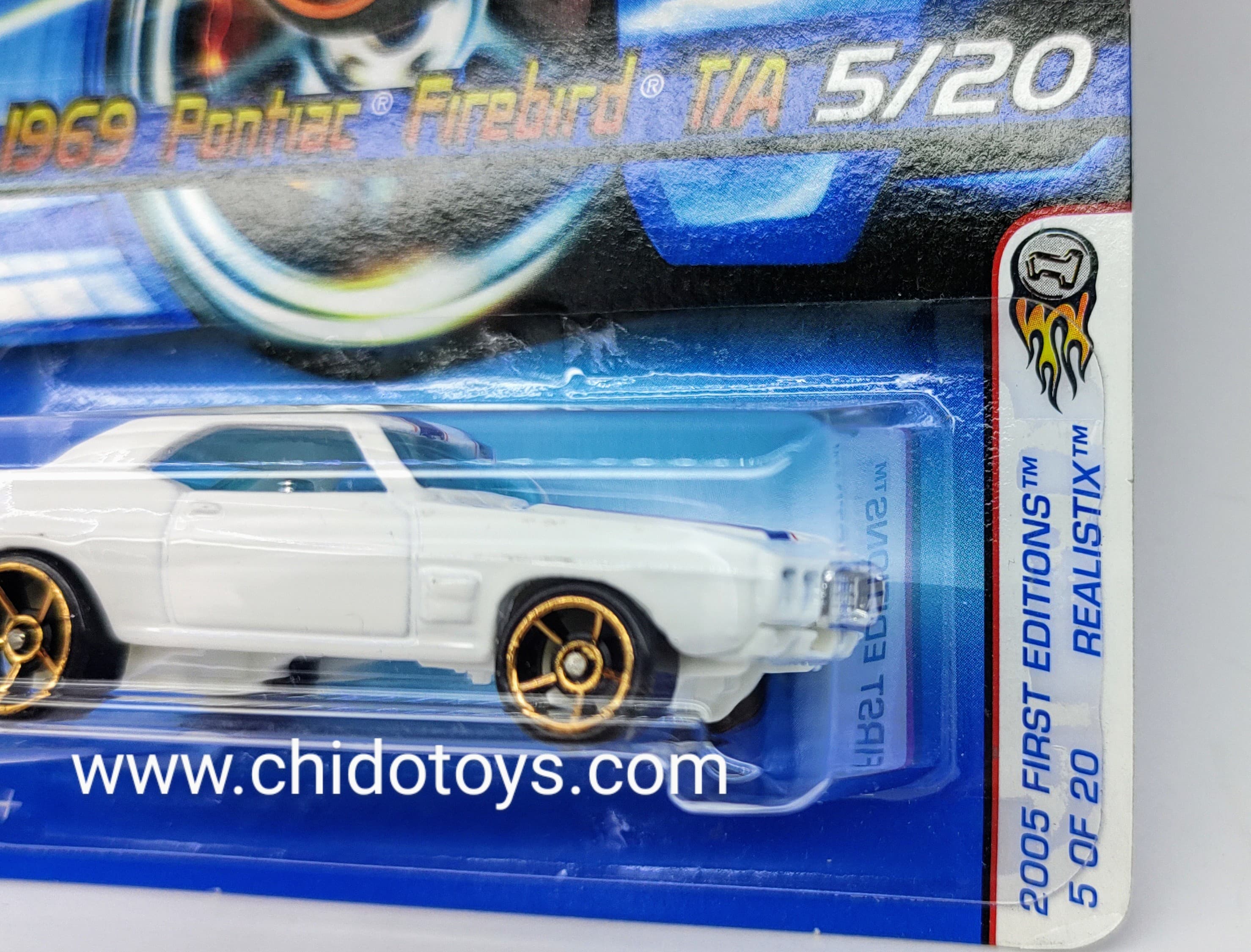 Hot Wheels Básico, Primera Edición del año 2005 (5/20) Pontiac Firebird T/A 1969 - Chido Toys