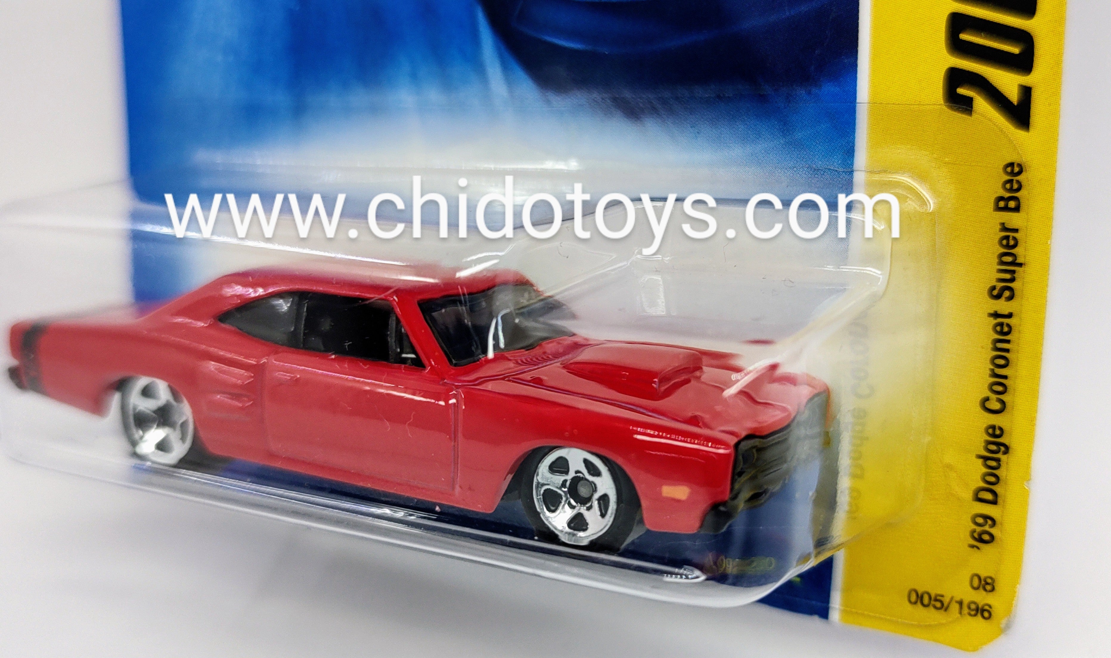 Hot Wheels Básico, Primera Edición del año 2008 (05/40) Dodge Coronet Súper Be - Chido Toys