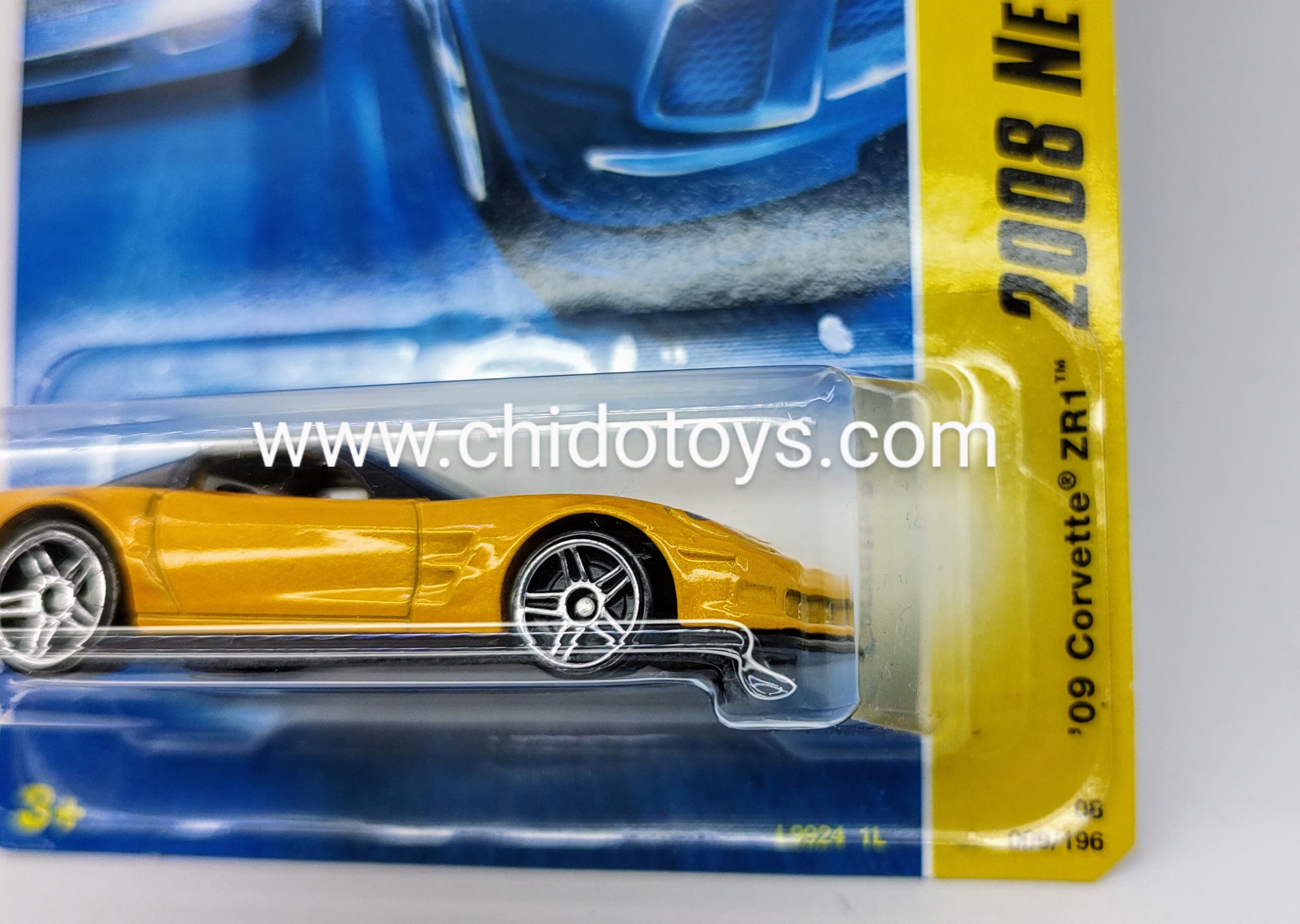 Hot Wheels Básico, Primera Edición del año 2008 (09/40) Corvette ZR1 2009 - Chido Toys