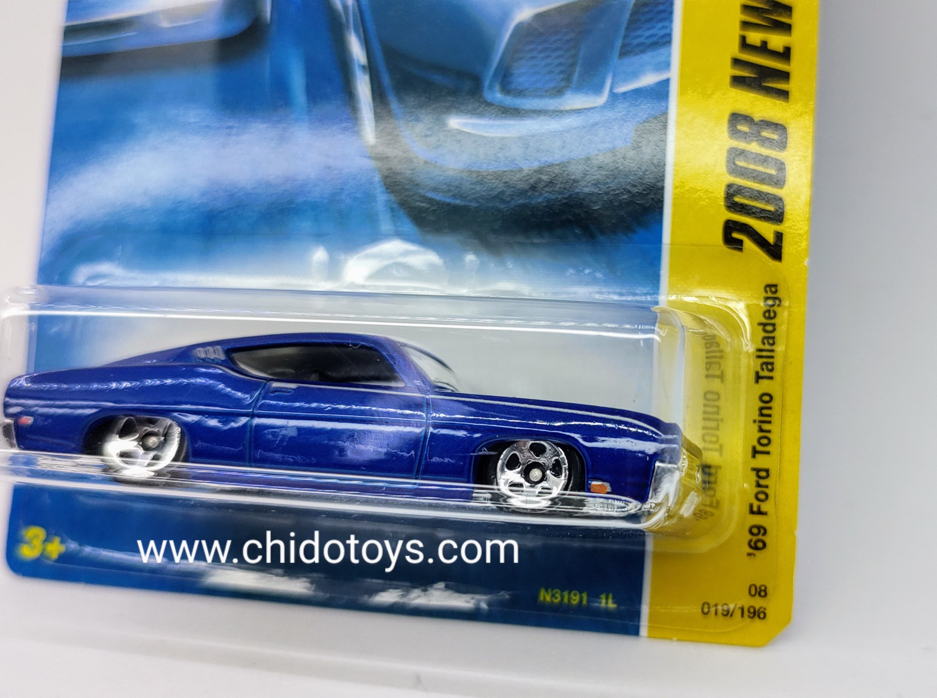 Hot Wheels Básico, Primera Edición del año 2008 (19/40) Ford Talladega - Chido Toys