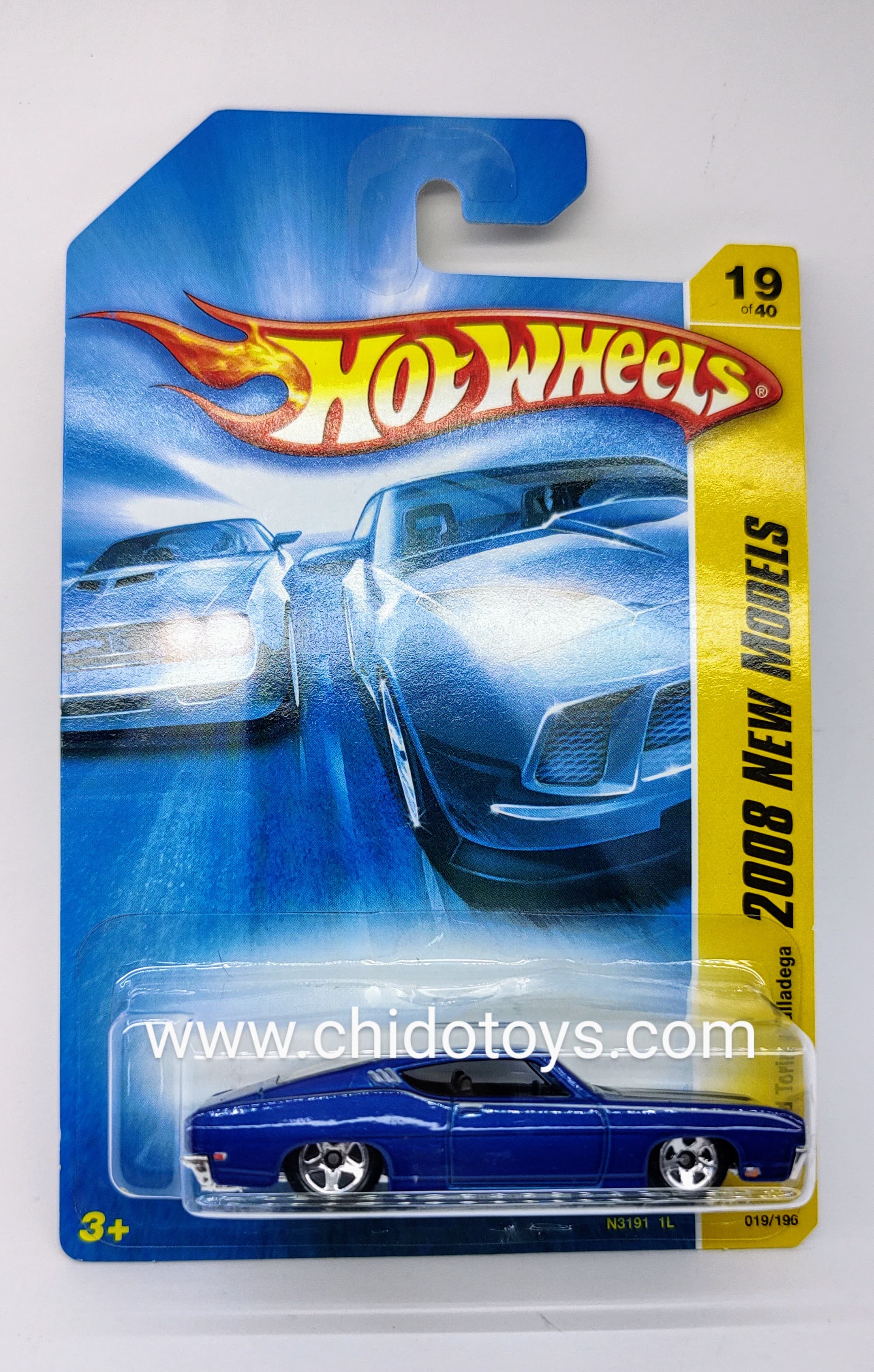 Hot Wheels Básico, Primera Edición del año 2008 (19/40) Ford Talladega - Chido Toys