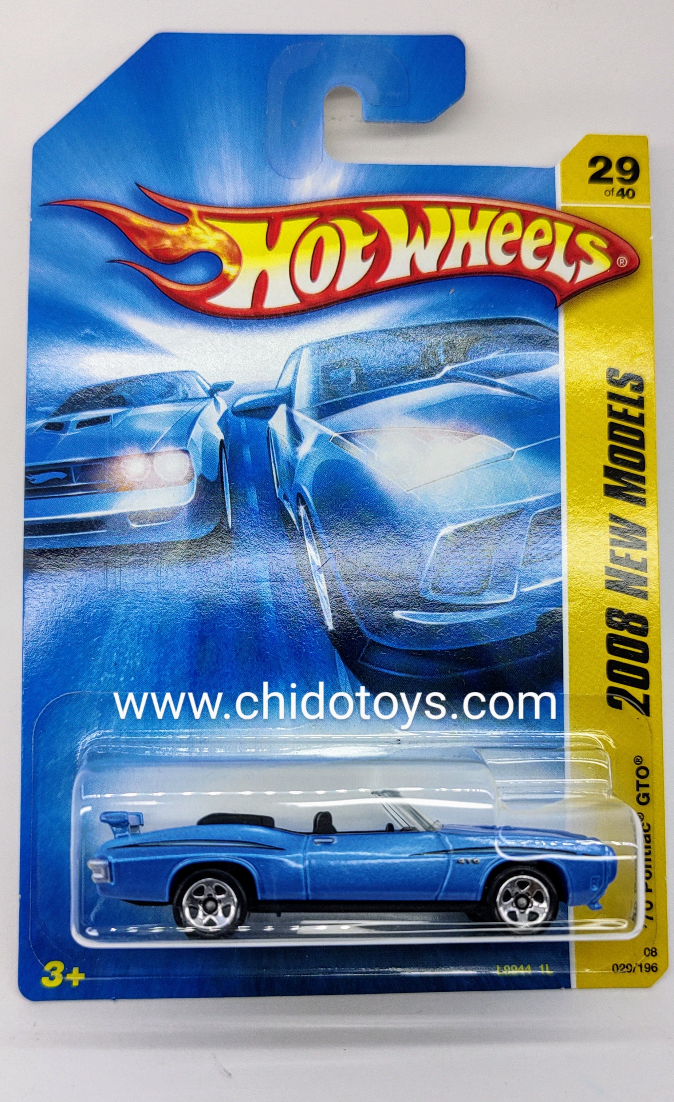 Hot Wheels Básico, Primera Edición del año 2008 (29/40) Pontiac GTO 1970 - Chido Toys