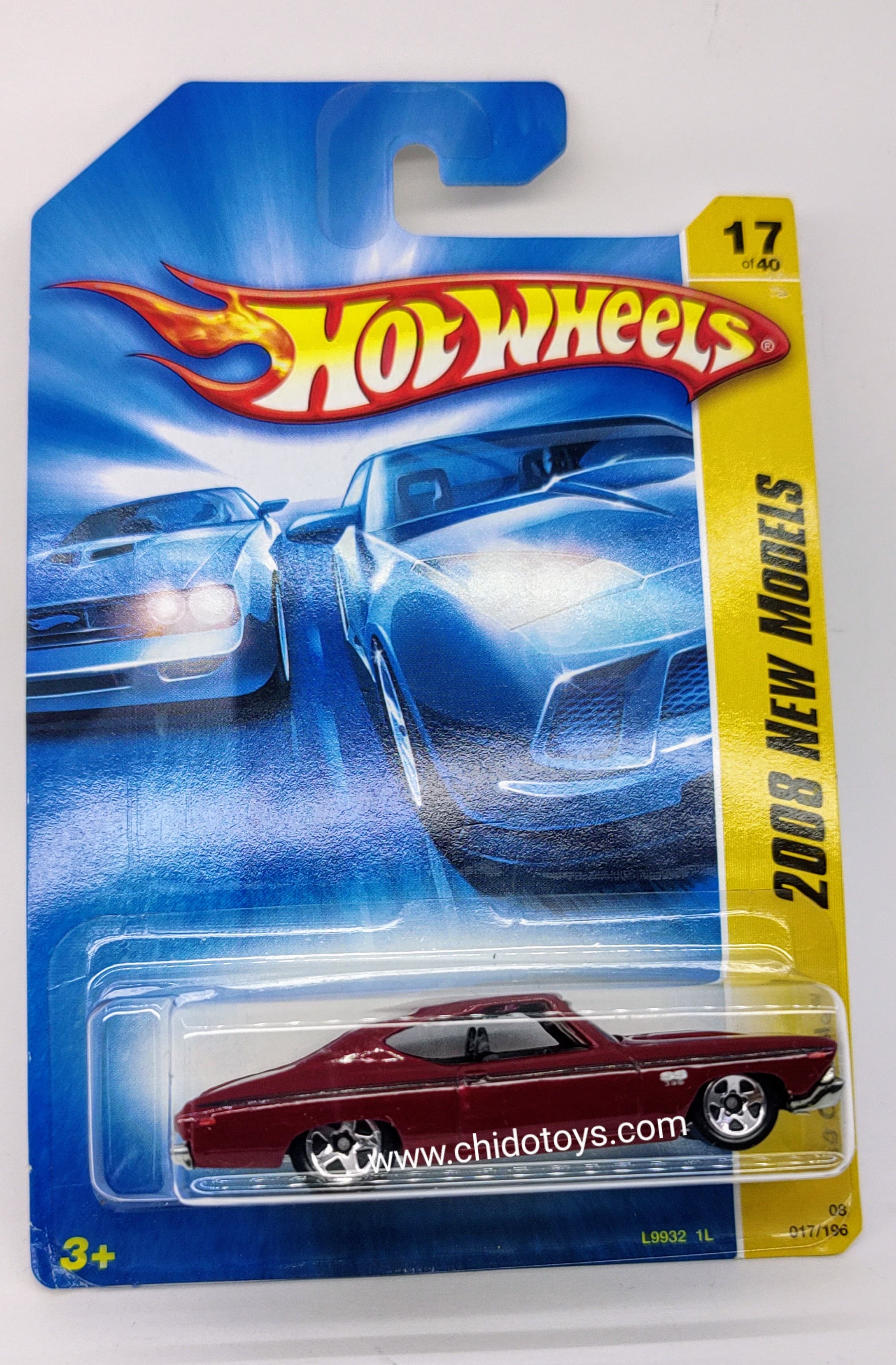 Hot Wheels Básico, Primera Edición del año 2008, Chevelle 1969 - Chido Toys