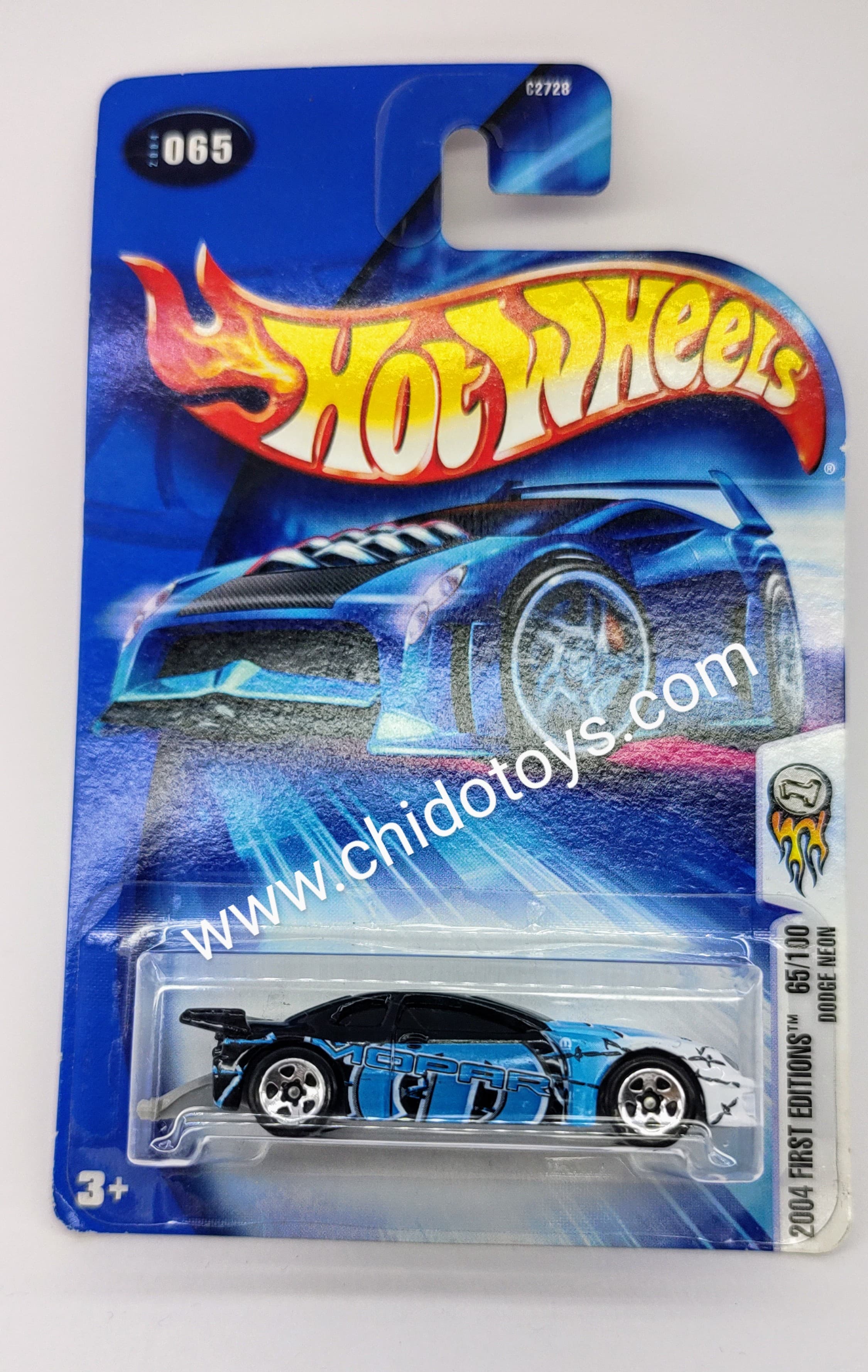 Hot Wheels Básico Primera Edición, Modelo Dodge Neon 65/100 - Chido Toys