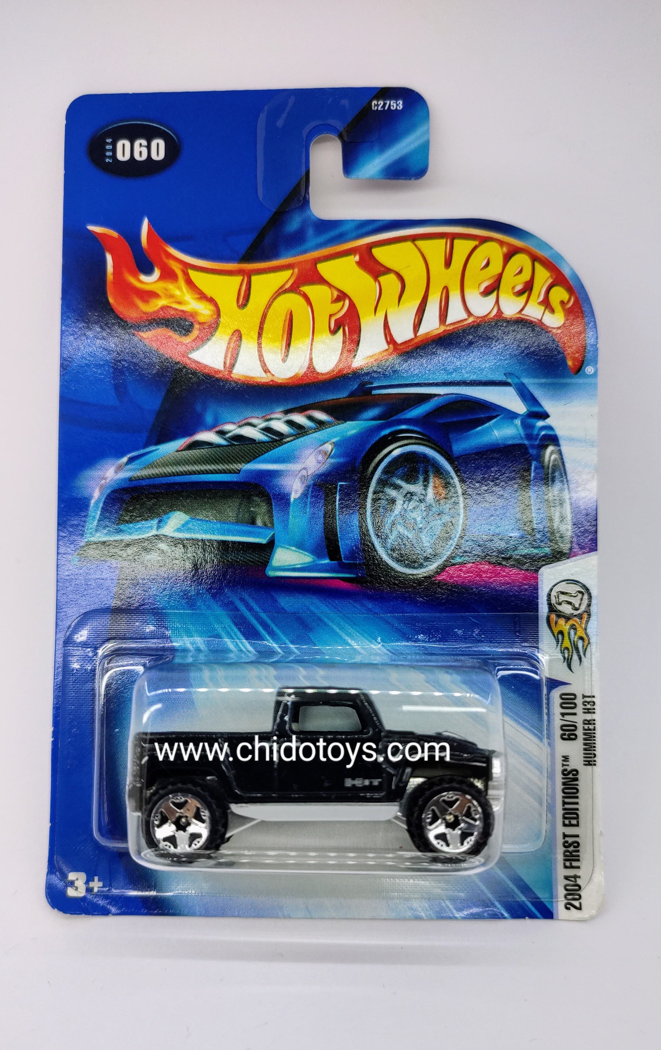 Hot Wheels Básico Primera Edición, Modelo Hummer H3T 60/100 - Chido Toys