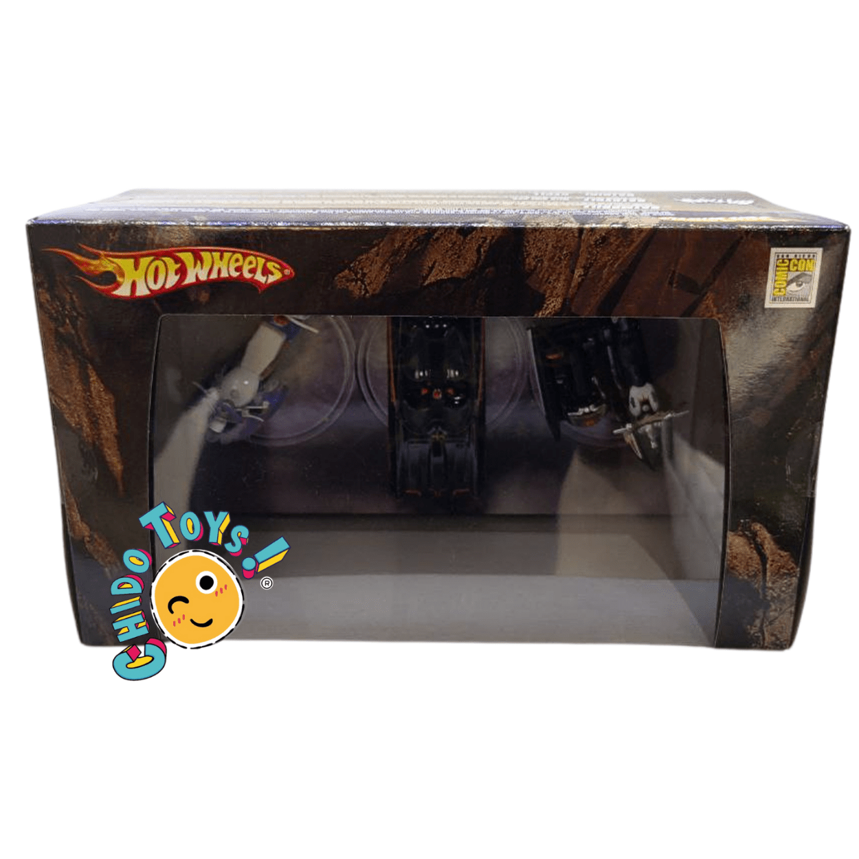 Hot Wheels Batman 1966 TV Series Set Comic - Con 2008 – Batmobile, Batcycle & Batgirl Cycle - Chido Toys