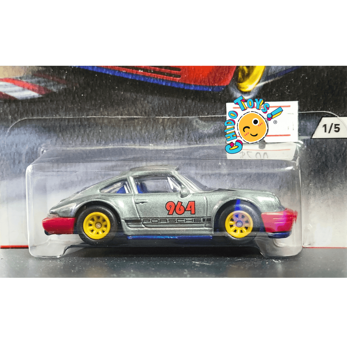 Hot Wheels Car Culture Porsche 964 Track Day 1:64 Metal/metal con Real Riders - Chido Toys