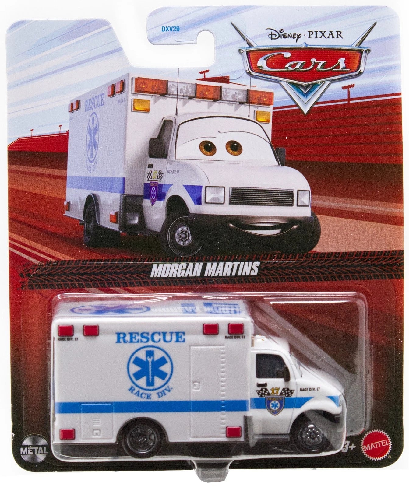 Hot Wheels Disney Pixar Cars Morgan Martins Ambulancia Metal - Chido Toys