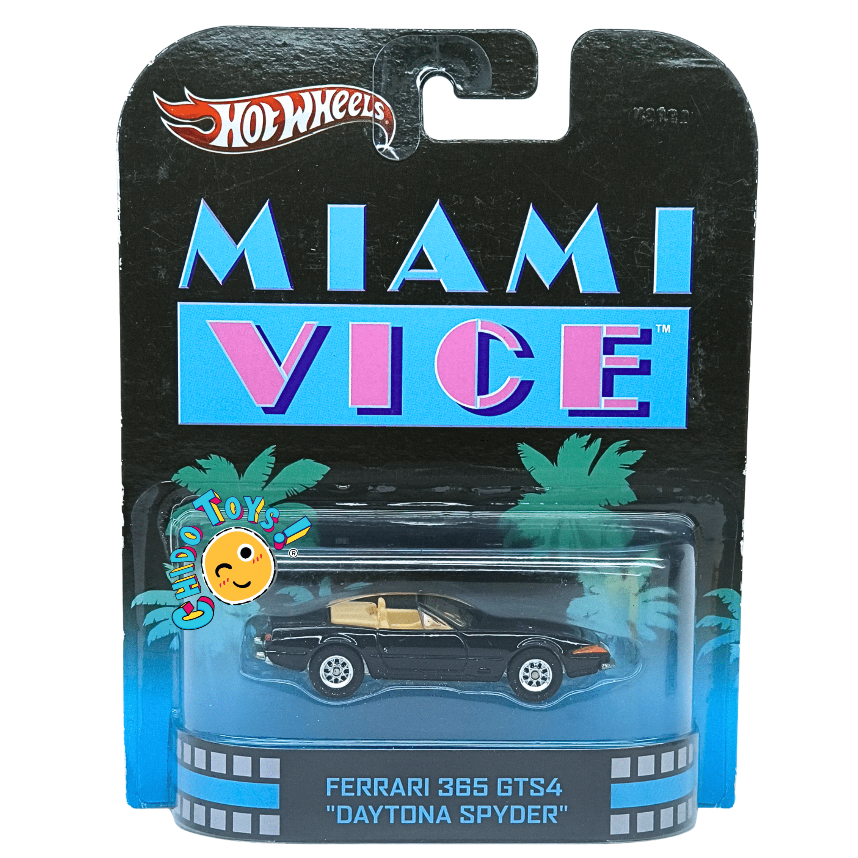 Hot Wheels Ferrari 365 GTS4 Daytona Spyder Miami Vice 1:64 Real Riders - Chido Toys