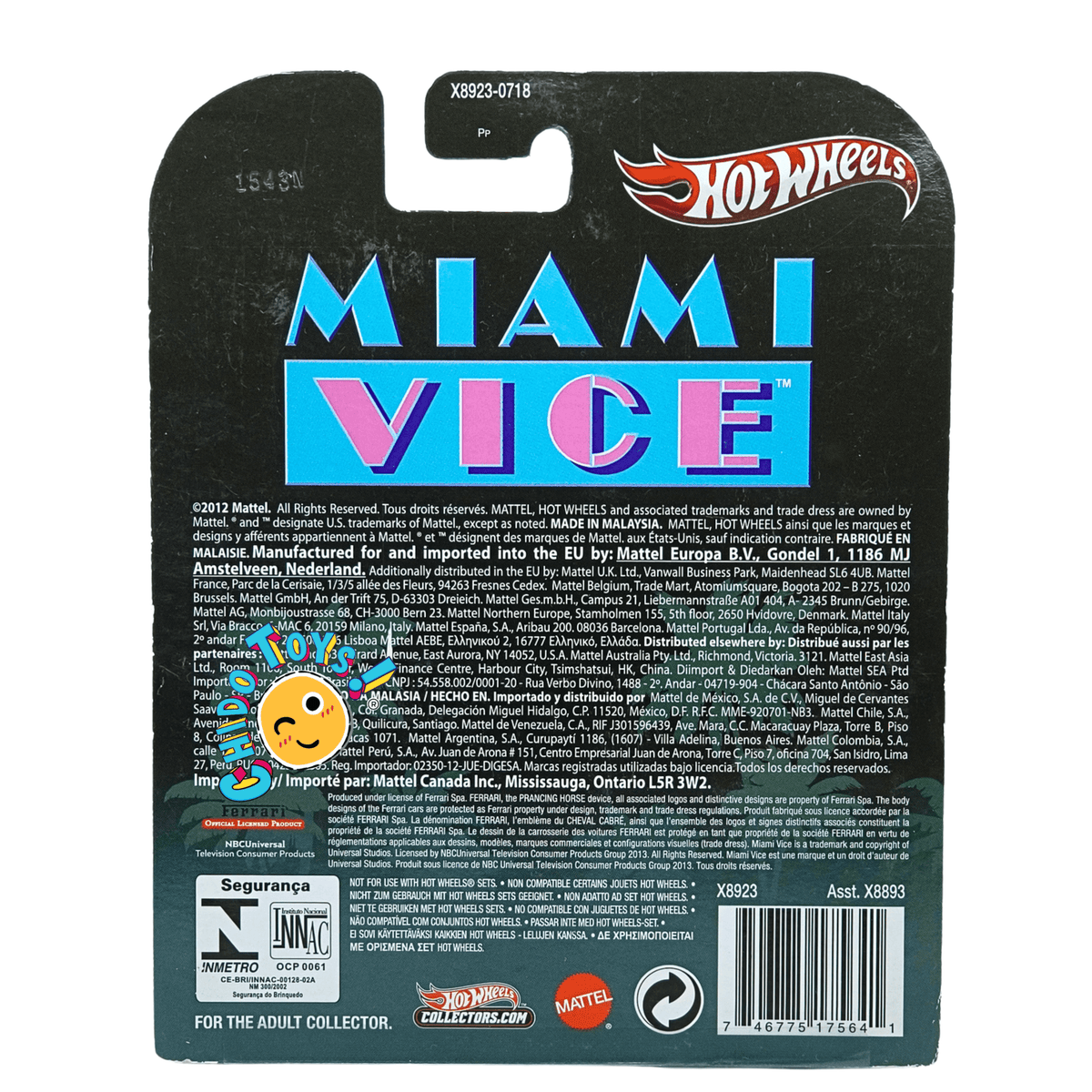 Hot Wheels Ferrari 365 GTS4 Daytona Spyder Miami Vice 1:64 Real Riders - Chido Toys